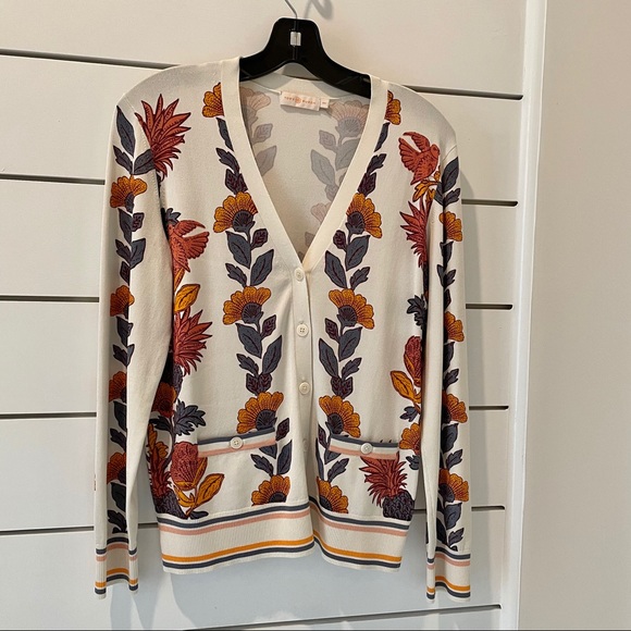 Tory burch madeline floral cardigan Clearance